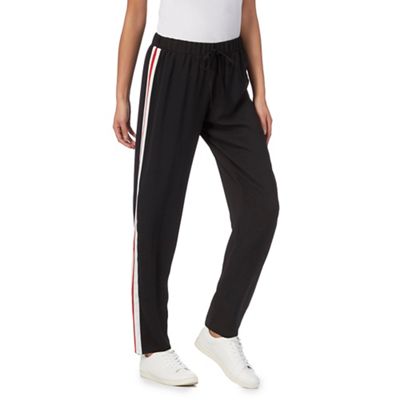 Red Herring Black sporty striped trousers